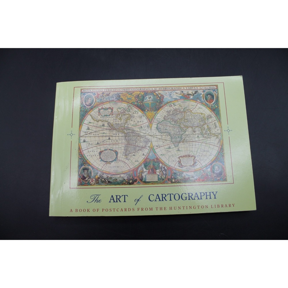 Huntington Library Art of Cartography Postcard Book 30 Oversized Maps 1991